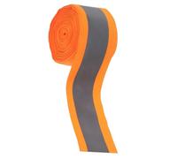 Reflective Strip Sew on Clothes Safety Tape 5 Meters Orange Polyester