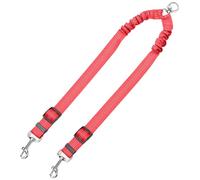 Reflective Strips Double Head Dog Leash for Walking Two Reinforced Nylon Training Rope with Metal Buckles for Breeds Double Ended Leash