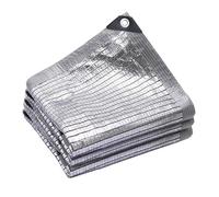 Reflective Sun Mesh TarpAluminet Shade Cloth for Greenhouses Gardens & Patios Quick Installation with Grommets UV Protection for Cars & Shelters