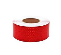 Reflective Tape 2.8in x 164ft Self Adhesive High Visibility Warning for Vehicles Bikes Helmets Clothing Outdoor Security Marking Red(Red)