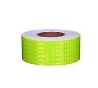 Reflective Tape 2.8in x 164ft Self Adhesive High Visibility Warning for Vehicles Bikes Helmets Clothing Outdoor Security Marking Red(Bright Green)