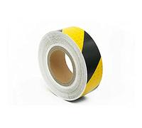 Reflective Tape, 2" X 82" Reflective Tape High Visibility Industrial Warning Safety Adhesive, Viscosity, Waterproof, Fade Resistant,Durable(Black yellow)