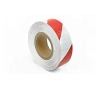 Reflective Tape, 2" X 82" Reflective Tape High Visibility Industrial Warning Safety Adhesive, Viscosity, Waterproof, Fade Resistant,Durable(Red white)