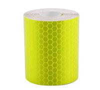 Reflective Tape, 3M x 5CM Waterproof Warning Stickers Security Marking Tape Outdoor Safety Caution Reflector for Trailer Bicycles Clothing (Yellow)