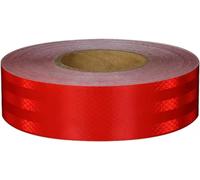 Reflective Tape, Reflective Safety Warning Tape PVC Multicolor 5cm x 45 Meters(Red)