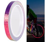 Reflective Tape, Reflective Stickers,Neon Reflector Strips,Fluorescent Reflector Strips Waterproof Self Adhesive Reflective Tap,Security Reflective Tape for Vehicles Bikes Helmets(8M) (Coloured)