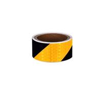 Reflective Tape, Reflective Tape Safety Warning Tape 2 Inch x 9.8 Feet (5cm x 3m) PVC Multicolor 1 Roll(Black Yellow)