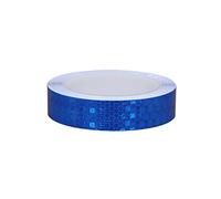 Reflective tape, Self Adhesive Fluorescent Reflector Warning Tape, Self-Adhesive Reflective Multicolor 1 inch x 32.8 feet(Blu)