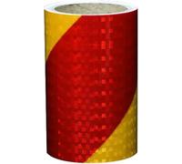 Reflective Tape, Self-Adhesive PVC Reflective Tape Red and Yellow 5-30 cm x 300 cm(15 cm X 300 cm)