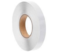 Reflective Tape White Self-Adhesive 2.5 cm x 50 m PVC Weatherproof for Traffic Sign, Marking, Barrier, Parking, Construction Site, Safety, Road Sign, Signpost