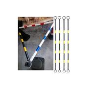 Reflective Traffic Cone Barrier Bar - Adjustable, Lightweight, Reusable for Crowd Control and Sidewalk Safety