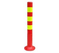 Reflective Traffic Cones - Heavy-Duty Plastic/Rubber Safety Cones for Road Construction, Parking Lot Barriers & No Parking Zones - High-Visibility Round/Square Warning Cones