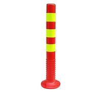 Reflective Traffic Safe Cones Plastic Parking Bers for Road Construct & Traffic Control Soluts 750x80x200 mm Ideal for Car Par