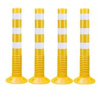 Reflective Traffic Safety Cones - Durable Parking Posts with Detachable Base for Street Delineation - Ideal for Construction and Event Management