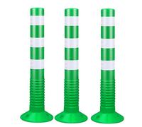 Reflective Traffic Safety Cones - Durable Parking Posts with Detachable Base for Street Delineation - Ideal for Construction and Event Management