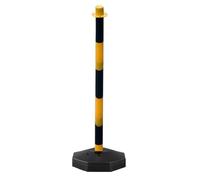 Reflective Traffic Safety Post - Movable Crossing Sign Column, Flexible Road Barrier Marker Control Zones | Portable Warning Column for Construction Sites, Parking, Streets, Vehicle Access Points with