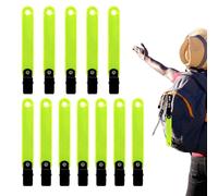 Reflective Trail Markers with Clip - 12 Piece Tree Trail Marking Rate Markers, Hunting Parks, Waterproof PVC Marking Tape for Outdoor Hunting