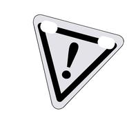 Reflective Triangle, Magnetic Warning Sign, 0.1x6.7x6.3cm, Cycling Safety Reflector, Running Safety Board, Outdoor Sports Reflective Sign, For Night Riding Running