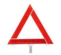 Reflective Triangle Sign Foldable Car Emergency Warning Board High Visibility Heavy Metal Base for Road Safety Vehicles Trucks Motorcycles Red Plastic 155g