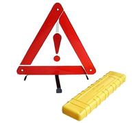Reflective Triangle Warning | Road Warning Sign | Reflective Warning Sign | Reflective Red Breakdown Triangle Signs, Storage Case Included, Foldable Safety Warning Triangle for Roadside