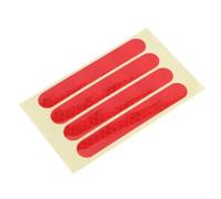Reflective Warn Strip Stickers Suitable for For Max Electric Scooter Under Manufacturer Specified Fit Guidelines (Red)