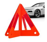 Reflective Warning Marker - Roadside Sign Triangle Symbol, Compact Visibility Device | Practical Safety Accessory For Vehicles Supporting Outdoor Travel Breakdown Preparedness Road Awareness