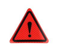 Reflective Warning Sign Car Sticker Warning Tape Label Reflector Reflective Sticker for Triangle Exclamation Mark Outdoor
