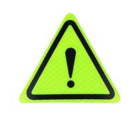 Reflective Warning Sign Car Sticker Warning Tape Label Reflector Reflective Sticker for Triangle Exclamation Mark Outdoor