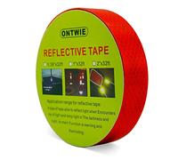 Reflective Warning Tape, 10M Reflective Warning lighting Sticker Adhesive Tape Roll Strip Red Reflective Tape for Bicycle Motorcycle Decoration