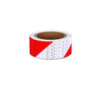 Reflective Warning Tape, Adhesive PVC Reflective Warning Tape Multicolor 5cm x 3m(Red White)