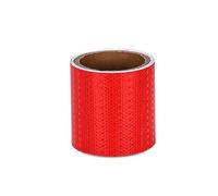 Reflective Warning Tape, PVC Reflective Adhesive Warning Tape 10cm x 3m Multicolor(Red)