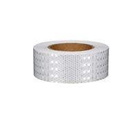 Reflective warning tape, Reflective Tape Adhesive Warning Multicolor 5 cm x 25 m(Wit)