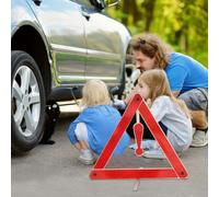 Reflective Warning Triangle, Foldable Vehicle Safety Sign, 15 Inches Road Accessory with Bright Reflective Strips, Urgency Gear with High Visibility, Safety Equipment for Car Truck RV SUV