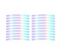 Reflective Wheel Hub Stickers - 20 Reflective Warning Stickers, Bike Rim Stickers, Reflective Car Stickers for Night Safety, Reflective Strips for Rims