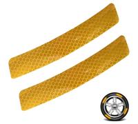 Reflective Wheel Hub Strips - Sticker Decal Strip Reflective Wheel Hub - Reflective Rim Warning Strip Decorative Tape for Car, Motorcycle, Bicycle,