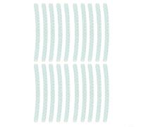 Reflective Wheel Rim Stripes Stickers for Car Truck Tire Modification, Soft Rubber Anti-Collision Safety Decals, 20 Pack(white)