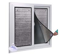 Reflective Window Film, 9mm Thick solar Control Window Film for Shading Sunscreen, Double Aluminum Foil Thermal Insulation Board for Home Office Rv Door Sun Room(16"x32")