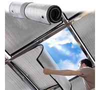 Reflective Window Film, Aluminum Foil Insulation, No Glue Sun Protection, Anti-Glare Block Window Tint, Total Blackout Privacy for Glass Window