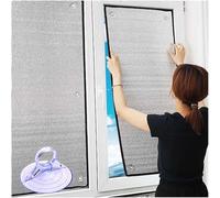 Reflective Window Film Blackout Privacy Glass Aluminium Foil Insulation for Cooling Anti Glare UV Protection Energy Efficient Window Covering.