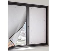 Reflective Window Film - Double-sided Aluminium Foil for Heat Control and Privacy Protection with Suction Cup, 80x90cm