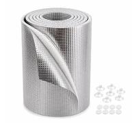 Reflective Window Film Insulation Cover for Heat Blocking and Privacy, Cut to Fit 3 Layer Aluminum Foil Thermal Blackout Shade for Glass Doors, Patio Windows, Skylights, Apartments(75x150cm)