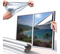 Reflective Window Film, Mirror Film for Windows - Keeps Rooms Cooler Without Blocking Light, Ideal for Living Rooms, Facing Bedrooms, Home&Offices, Japanese Nano Coated, Static Cling(44.5 * 200)