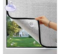Reflective Window Film Window Insulation Kit Size Customizable Suction Cup Blinds Blackout Thermal Keep Warm Window Film Sun Shade Window Coverings Anti-Uv Temporary Curtains No Drilling