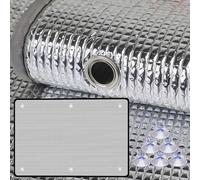 Reflective Window Film With suction cups,Aluminium Foil Insulation Glass Film,Total Blackout Window Cover,for Sun Room Skylight Balcony Kitchen,Various Sizes,110x210cm/43"x83"-Silver