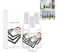 Reflective Window Spray For Home & Car, 30 ML Glass Reflective Coating Spray For Windows, One-Way Mirror Cleaner Glass Descaler, Privacy Window Tint Film Sprays, Streak-Free Shine (3pcs, 30ml)
