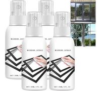 Reflective Window Spray for Home Car, One Way Window Film, Instant One Way Mirror Effect Glass Coating Glass Cleaner, Protect Furniture From Fading, for House, Office Vehicle Windows (4Pcs)