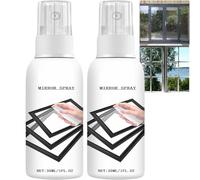 Reflective Window Spray for Home Car, One Way Window Film, Instant One Way Mirror Effect Glass Coating Glass Cleaner, Protect Furniture From Fading, for House, Office Vehicle Windows (2Pcs)