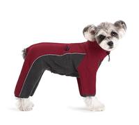 Reflective Windproof Fleece Warm Dog Overalls Winter Adjustable Dog Jumpsuit For Labrador Bulldog Shiba Inu Pug,C,XL