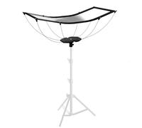 Reflector Photography Curved U-Shape Quick-Open Clamshell Diffuser with Stand & Carrying Bag - 41"x18" 4-in-1 Black/White/Silver/Gold for Studio Portrait & Video Shooting (61"x24")