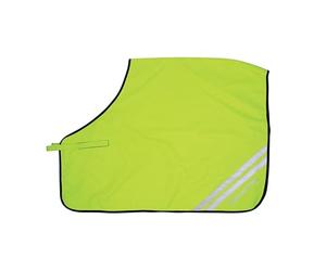 Reflector Quarter Mesh Exercise Sheet by Hy Equestrian (Cob, Yellow)